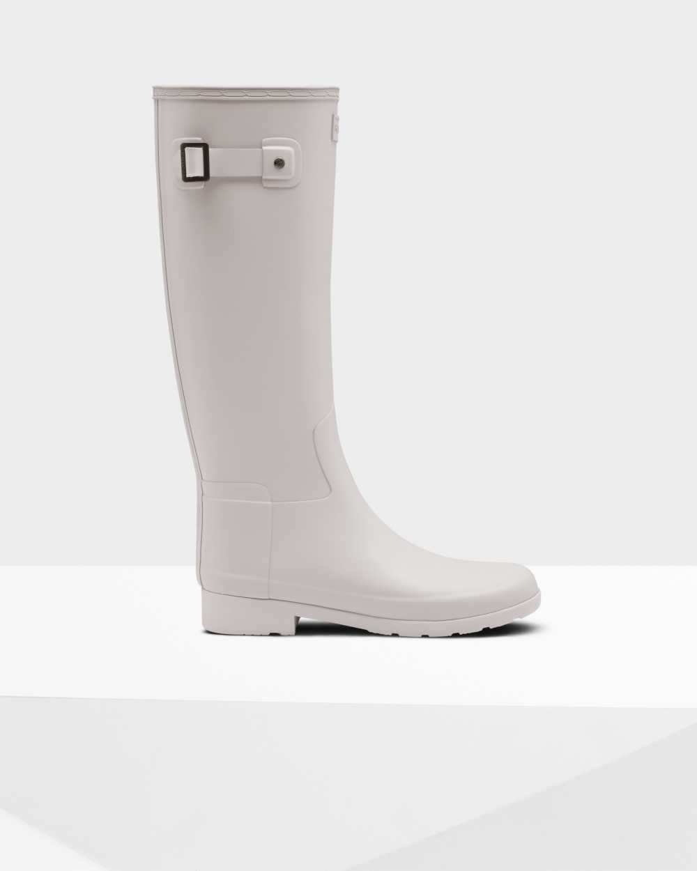 Botas De Agua Mujer - Hunter Refined Slim Fit Tall Gris - EMUAKY-452 - Gris